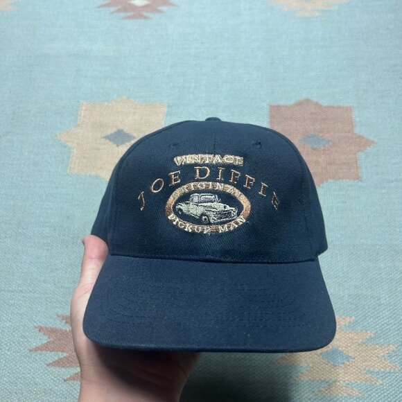 Vintage Strapback hat cap Joe Diffie country music pickup man truck blue - Picture 2 of 8